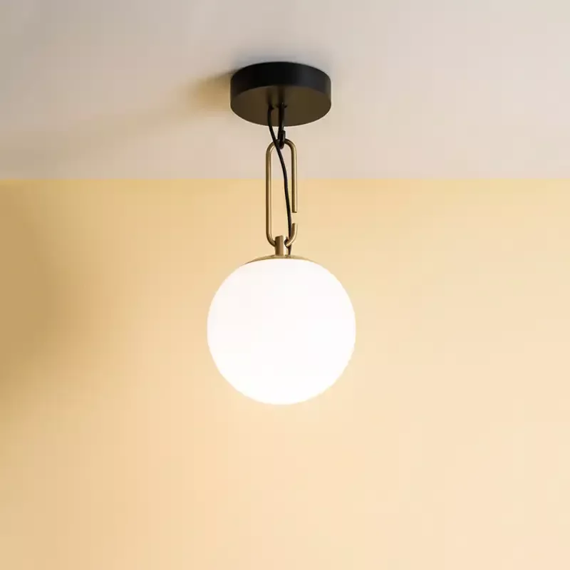 Artemide NH 22 LED Max 15W E26 Gold Ceiling Light