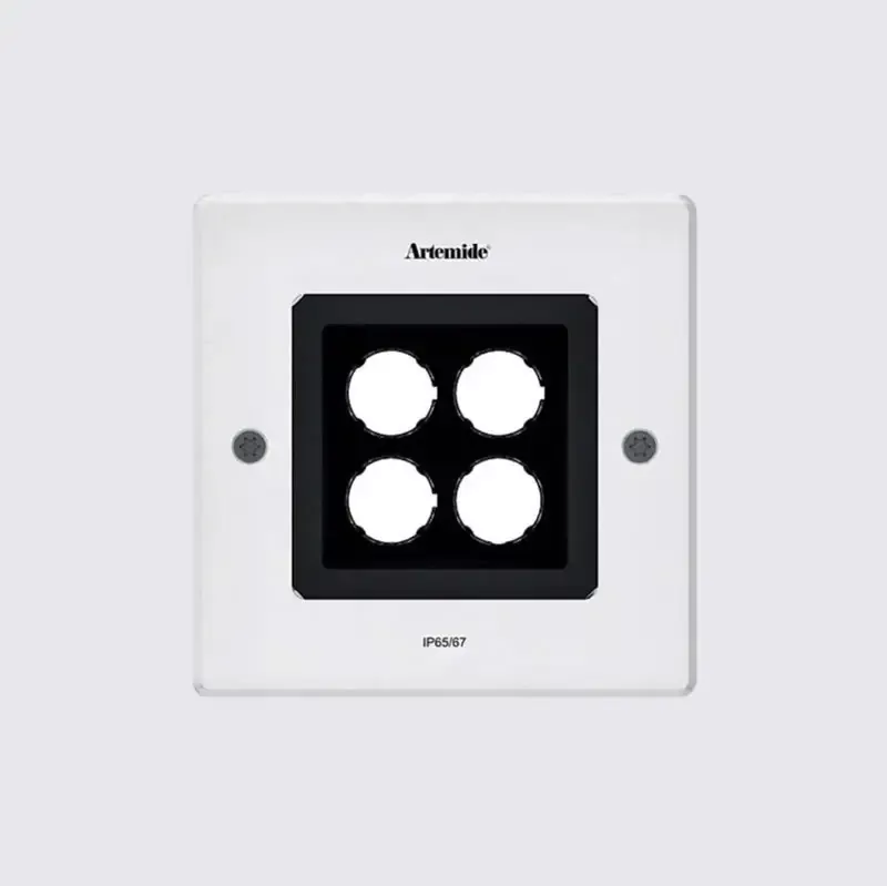 Artemide T4068W150 Ego 8W LED 150 Square Outdoor Ceiling Recessed Downlight 120V