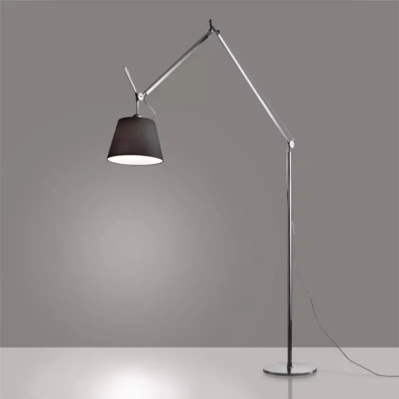 Artemide TLM01 Tolomeo Mega Max 150W E26 Diffuser Black Fiber Floor Light