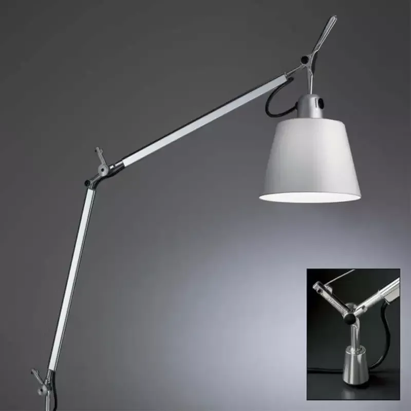 Artemide TLS00 Tolomeo Max 75W E26 Aluminum Table Light with In-Set Pivot