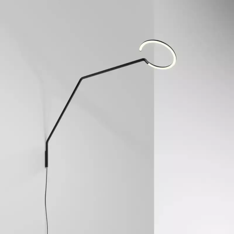 Artemide Vine LED 35W 30K 90CRI Black Large Wall Spot Light