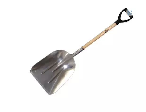 Ash Wood Grain Scoop With Aluminum Head