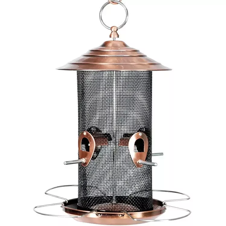 Audubon Brushed Copper Screen Bird Feeder 23838