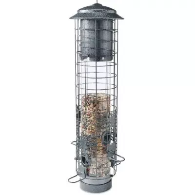 Audubon Dragonfly-Design Squirrel-Resistant Caged Tube Feeder NA32431/23812