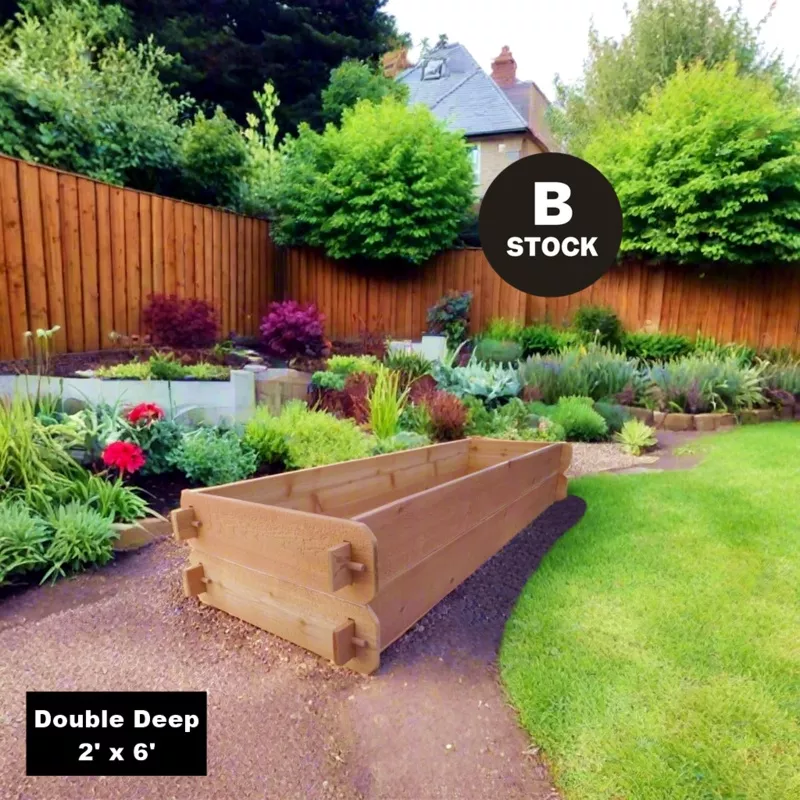 ‘B-STOCK’ Raised Garden Bed Kit Double Deep (Two 2×6) Select Cedar