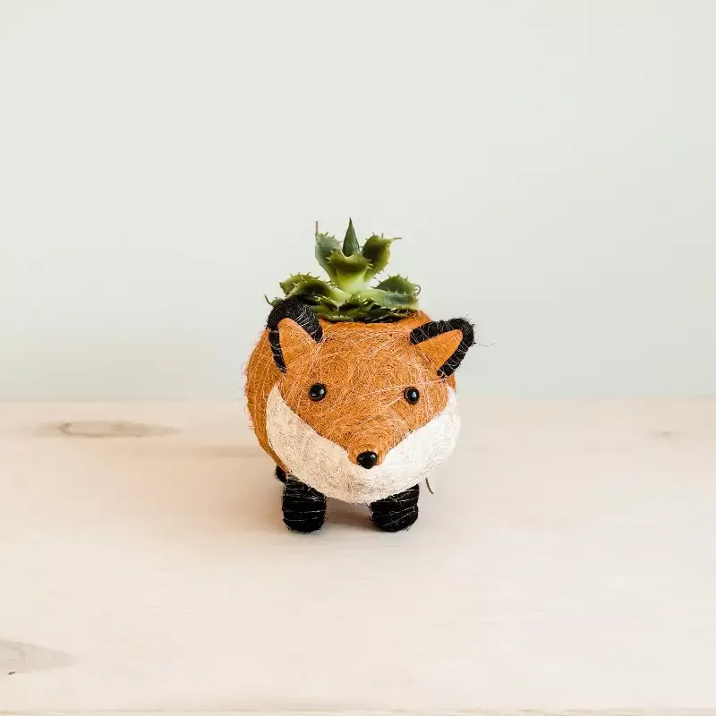 Baby Fox Planter – Handmade Pot