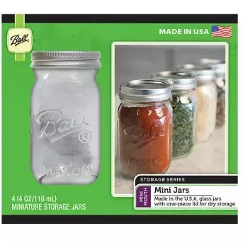 Ball Mini Storage Jars, 4 oz. – Pack of 4