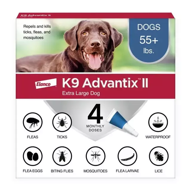 Bayer K9 Advantix II Extra Large Dog Over 55 Lbs., 4-Pack