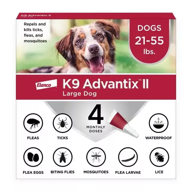 Bayer K9 Advantix II Large Dog 21-55 Lbs., 4-Pack
