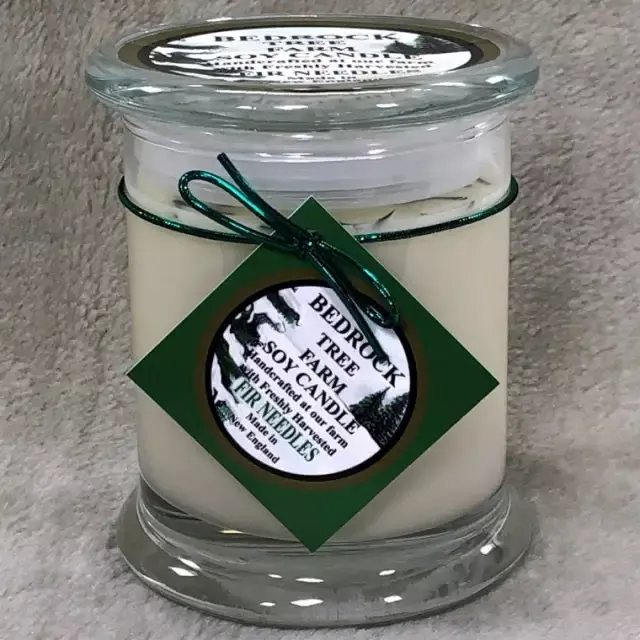 Bedrock Tree Farm Fir Needle Candle, 12 oz. Libbey Status Jar