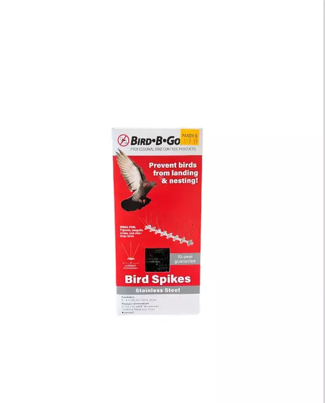 Bird Spike, Stainless Steel/Plastic, 5-In. x 6-Ft.