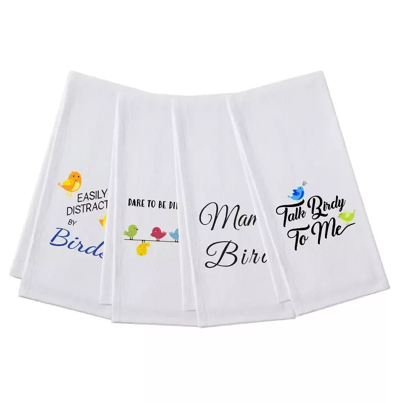 Bird Themed Flour sack KitchenTowels-Four Pack