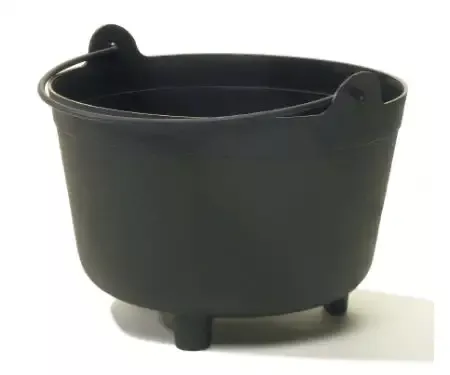 Black Antique Kettle Planter