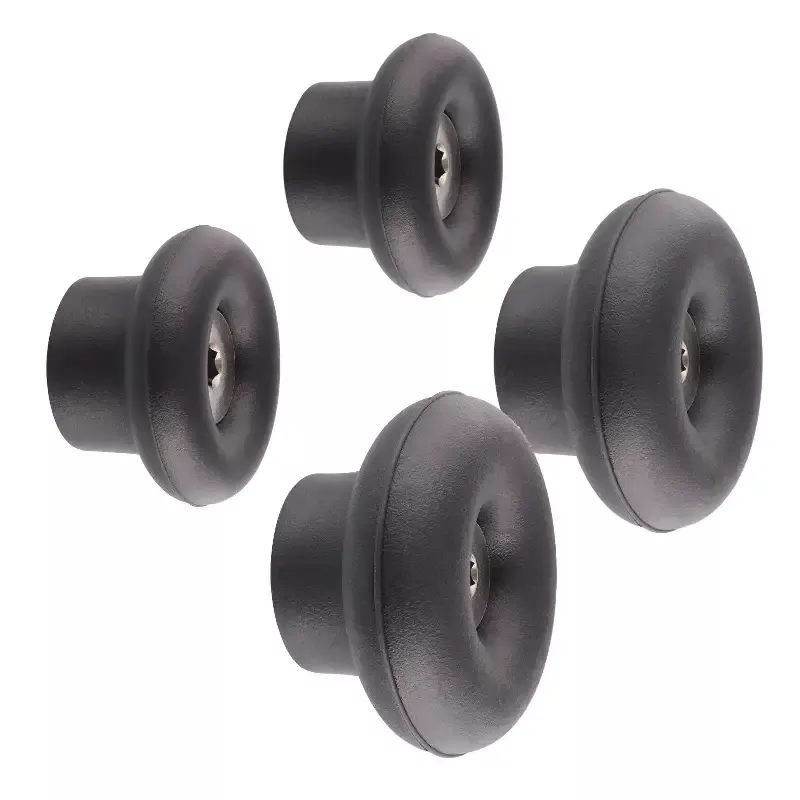 Black Dot Design Multipurpose Wall Hooks 4 Pack – 2 Sizes