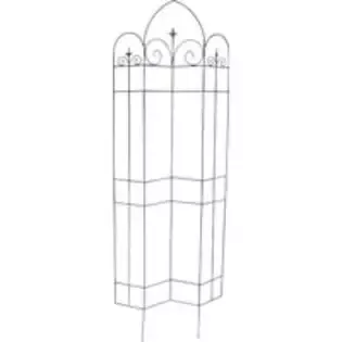Black Finial Trellis 72″