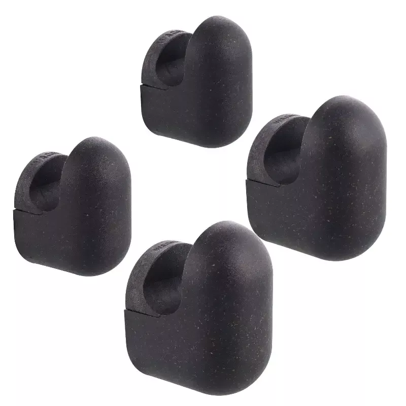 Black Pill Design Multipurpose Wall Hooks 4 Pack – 2 Sizes