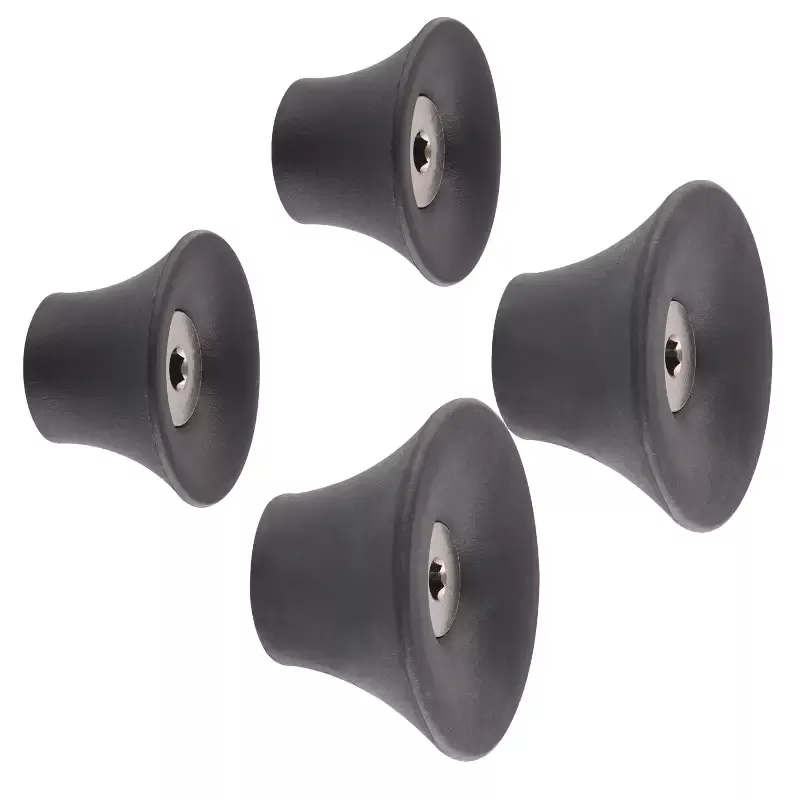 Black Tulip Design Multipurpose Wall Hooks 4 Pack – 2 Sizes