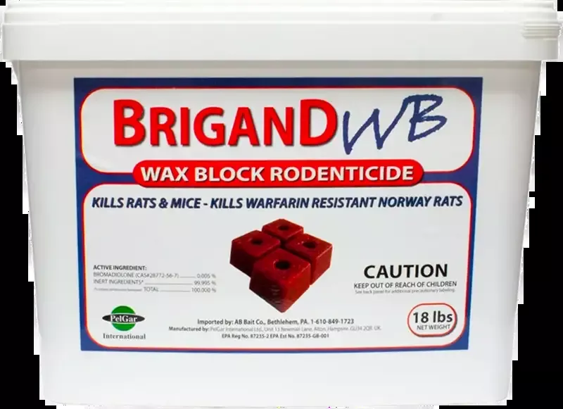 Brigand WB Wax Block Rodenticide