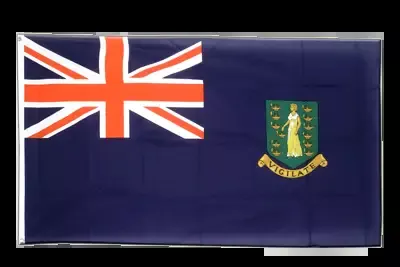British Virgin Islands With Blue Background Courtesy Flag 12″ x 18″