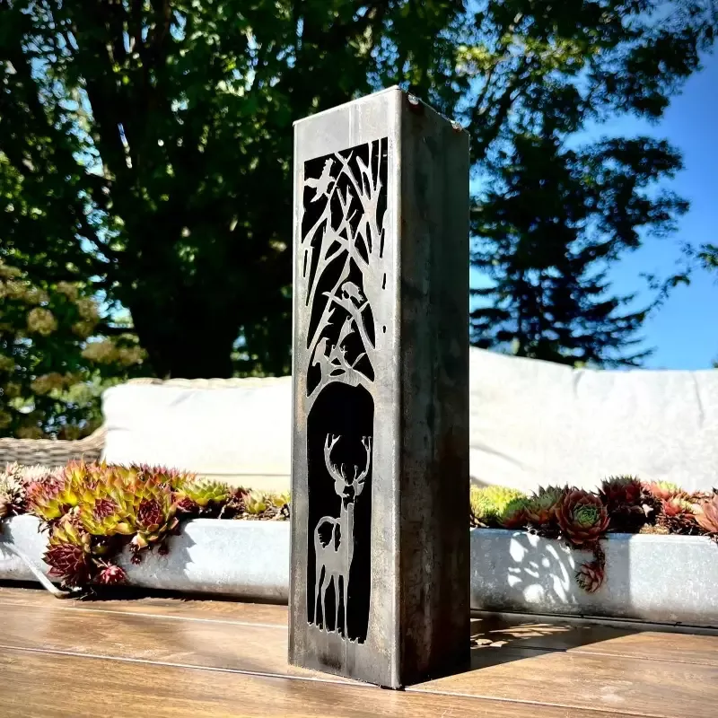 Buck Forest Solar Light – Steel – 2 sizes