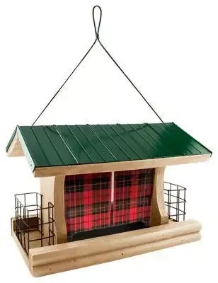 Buffalo Plaid Ranch and Suet Feeder