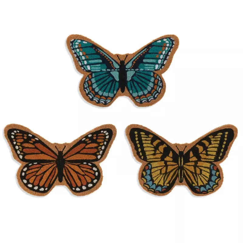 Butterfly Shaped Coir Doormat