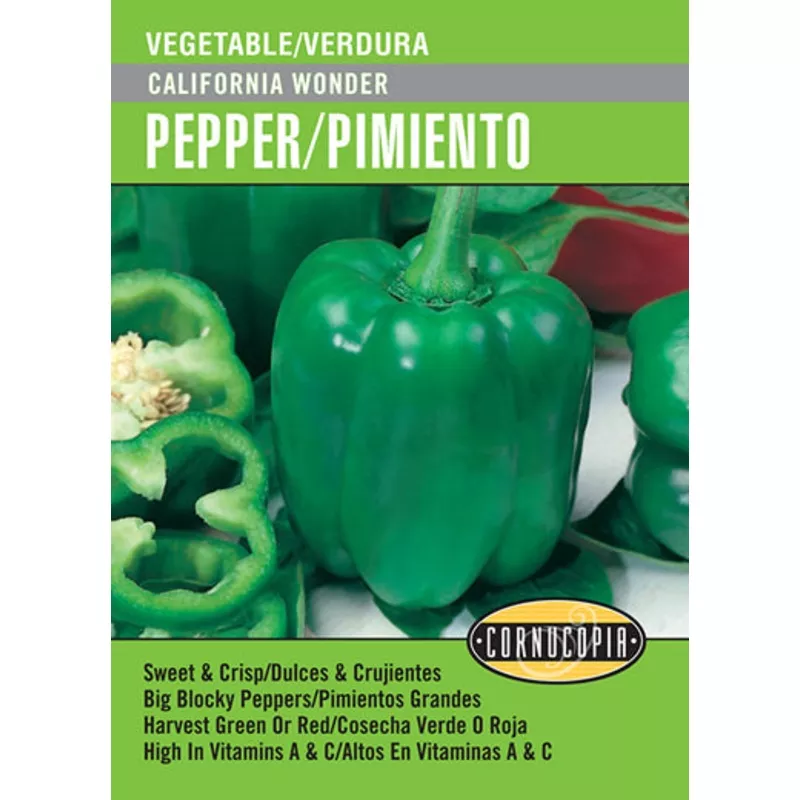 ‘California Wonder’ Pepper/Pimiento – Spanish/English