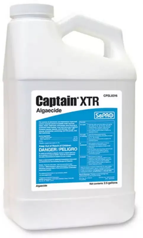 Captain XTR Liquid Copper Algaecide – 2.5 Gallon