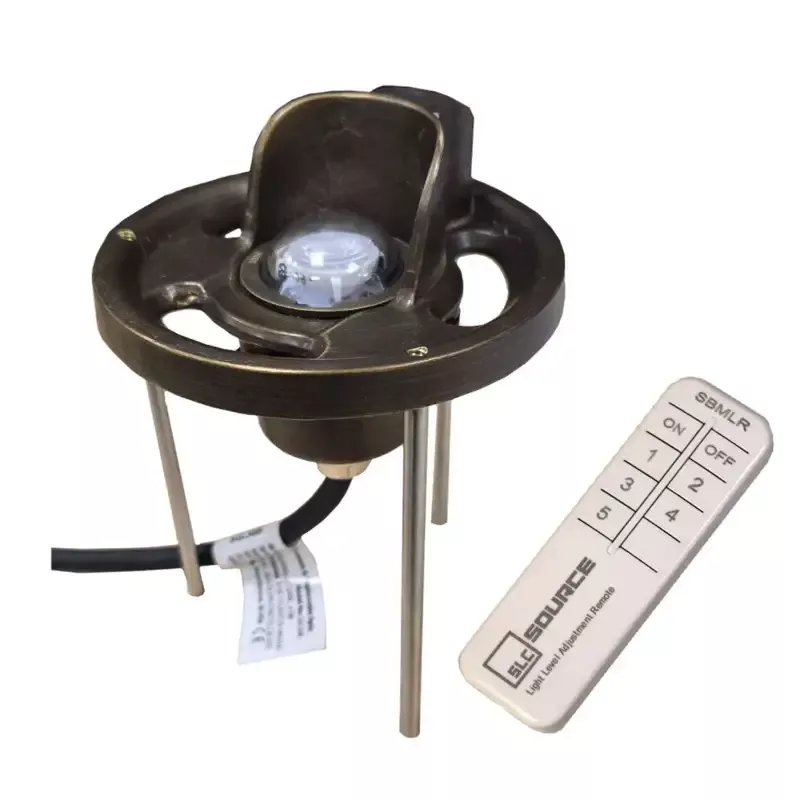 Cast Lighting IR Remote Multi Lumen Ground Light with Field Replaceable Beam Spread Optics
