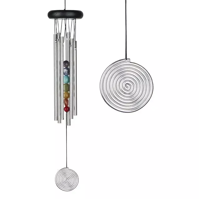 Chakra Wind Chime – Seven Stones, Silver