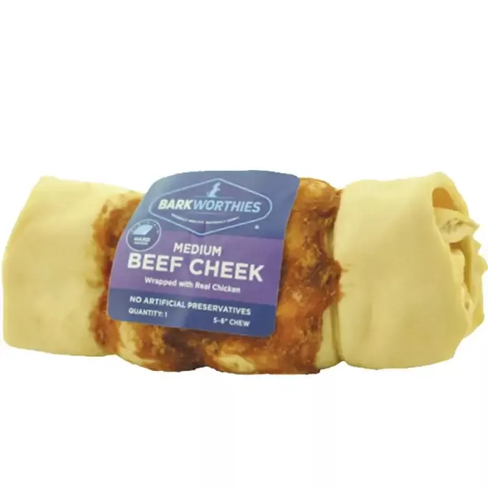 Chicken-Wrapped Beef Cheek Dog Chew – Barkworthies