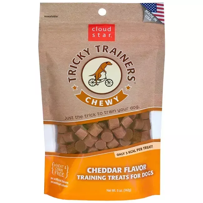 Cloud Star Chewy Tricky Trainers Cheddar Dog Treats