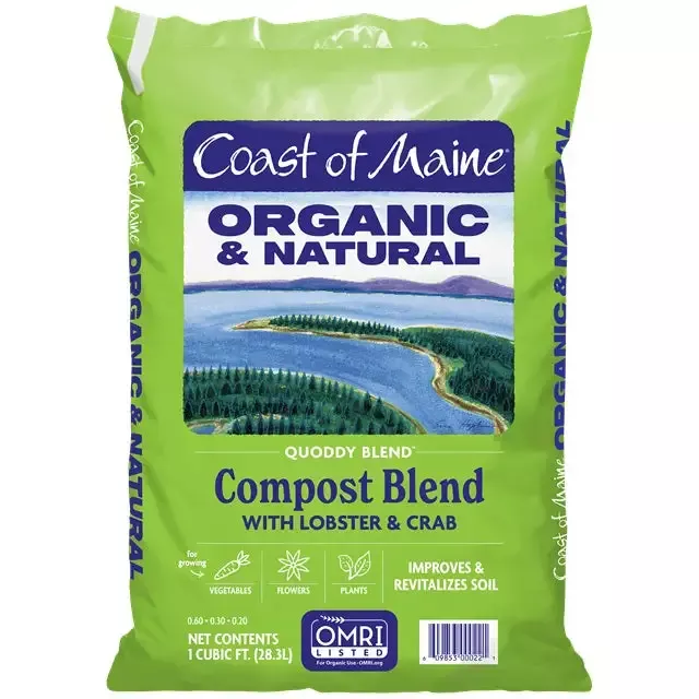 Coast of Maine Quoddy Blend Organic & Natural Compost with Lobster & Crab 1 Cu. Ft.