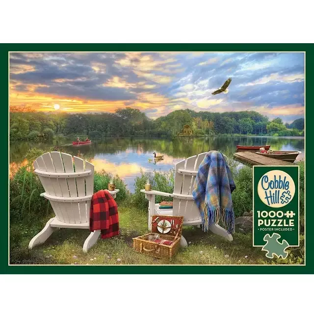 Cobble Hill 1000 Piece Jigsaw Puzzle, Lakeshore