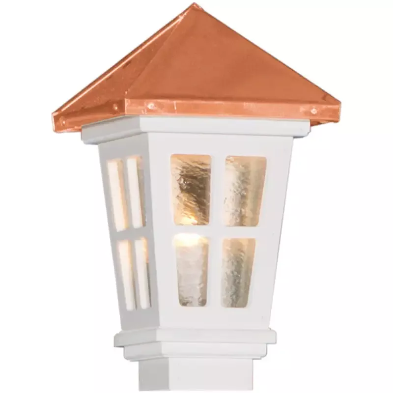 Colonial Copper Roof White Lantern