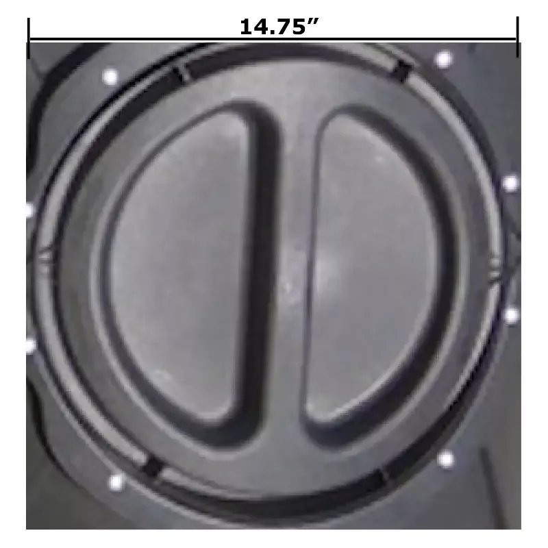 Compost Tumbler Replacement Lid for 45 Gal Capacity