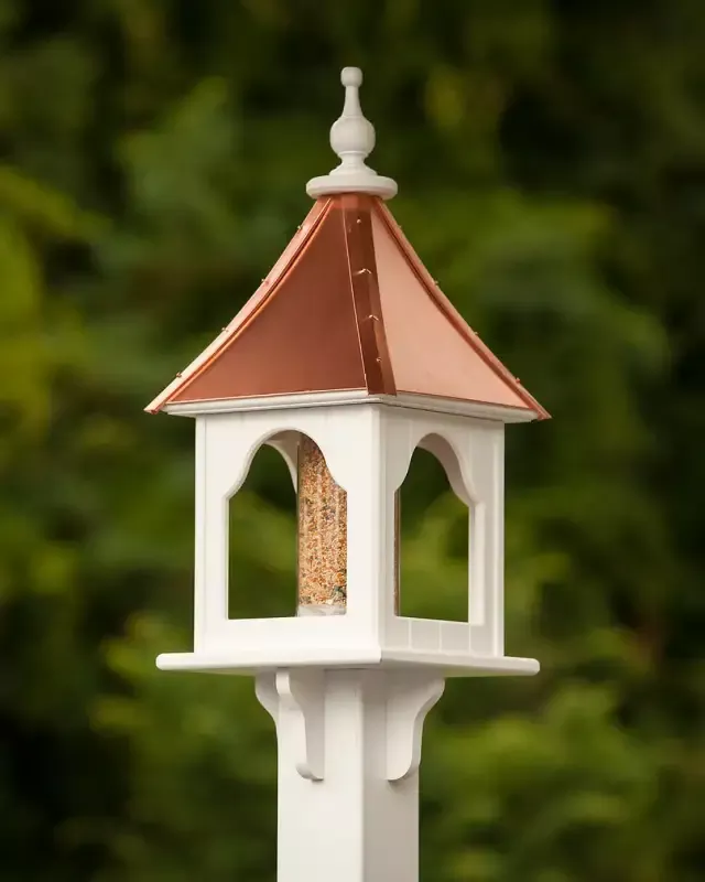 Copper Roof Bird Feeder – Square 28×10