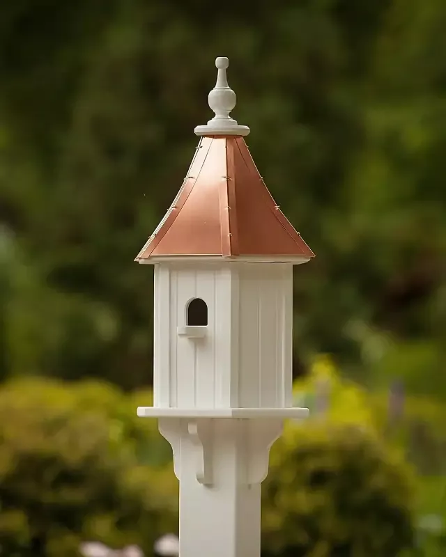 Copper Roof Birdhouse 28×10- 1 Perch