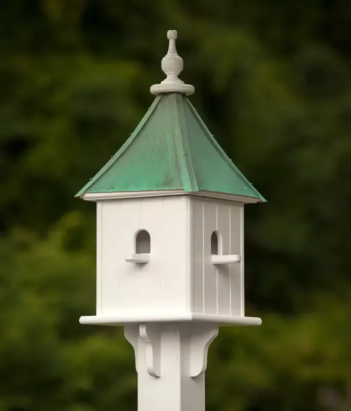 Copper Roof Birdhouse 28×10- 4 Perches