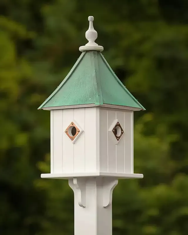 Copper Roof Birdhouse 28×10- 4 Portals