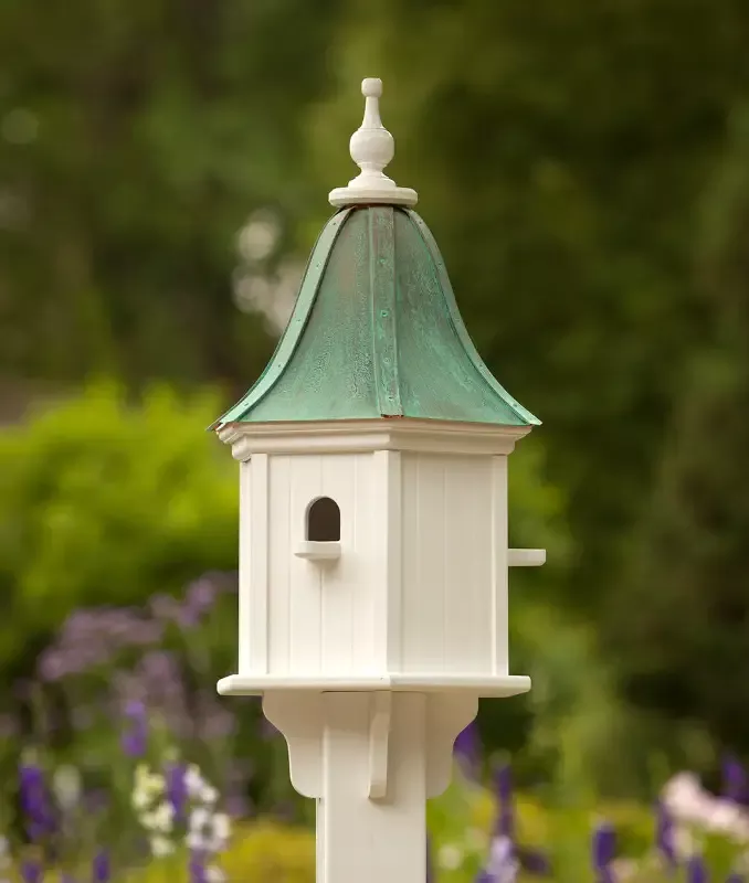 Copper Roof Birdhouse 28×12- 3 Perches