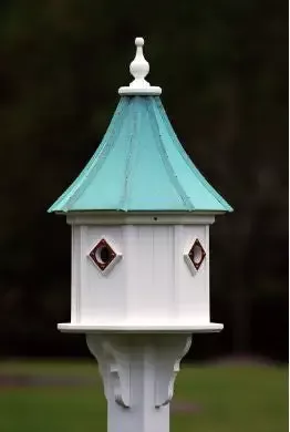 Copper Roof Birdhouse 34×14 Slope- 4 Portals