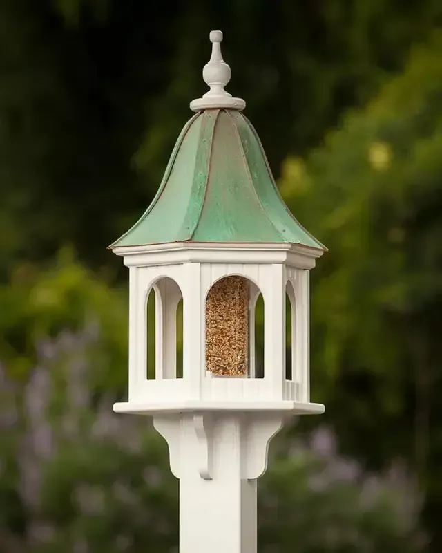 Copper Roof Gazebo Bird Feeder Bell Shape – 28×12