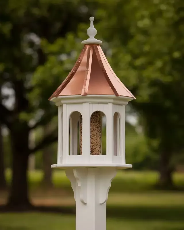 Copper Roof Gazebo Bird Feeder Slope- 36×14