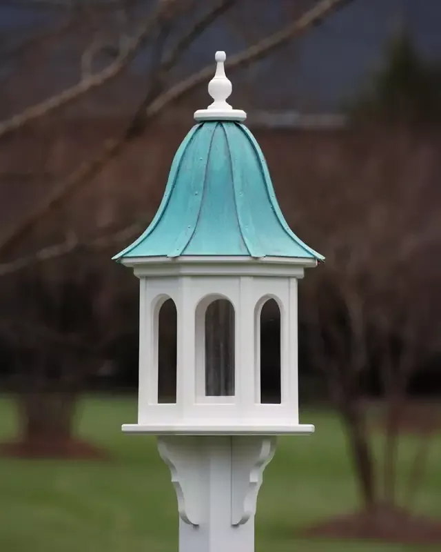 Copper Roof Gazebo Bird Feeder- Vinyl/PVC 36×14