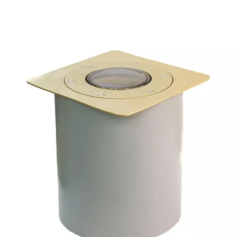 CopperMoon CM.360 12V MR-16 Brass In-Ground Light Ring and Top Plate