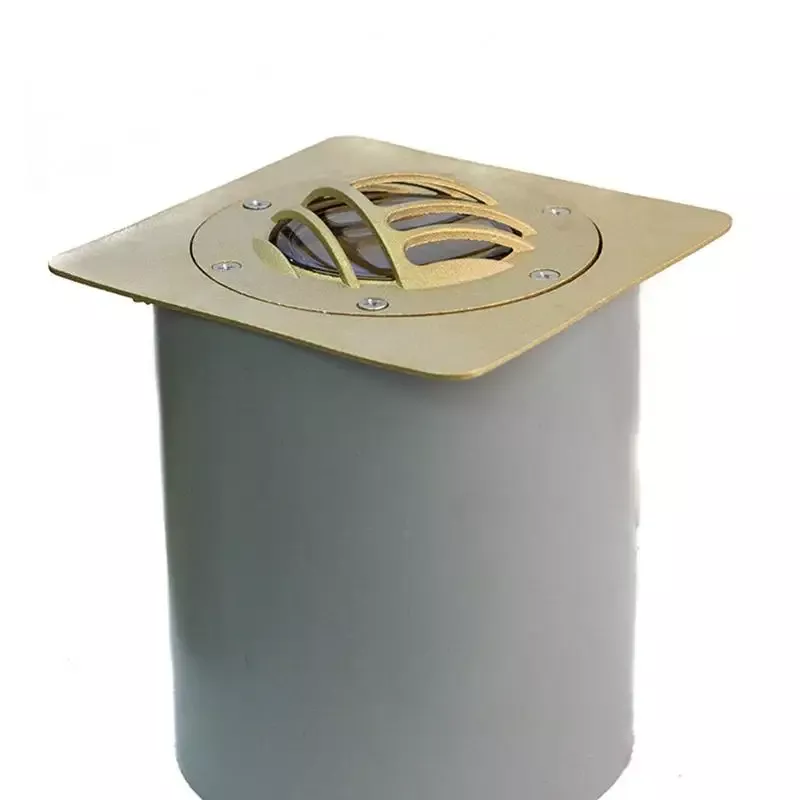 CopperMoon CM.360-G 12V Brass In-Ground Light Grate and Top Plate