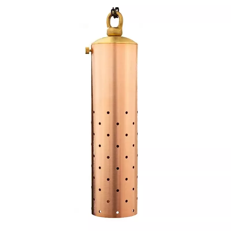 CopperMoon CM.615 12V MR-16 Copper & Brass 8″ Hanging Pendant Light Perforated Holes