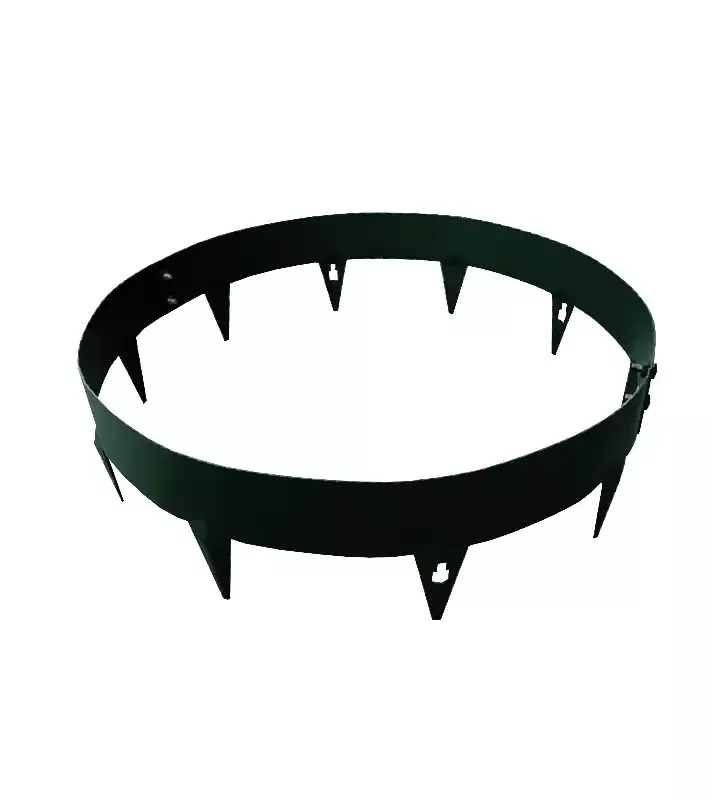 Core Pre-Rolled Steel Garden Tree Rings Black