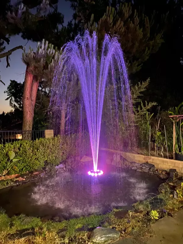 Custom Pro PJ Series Floating Fountain with Lights | 6 Options